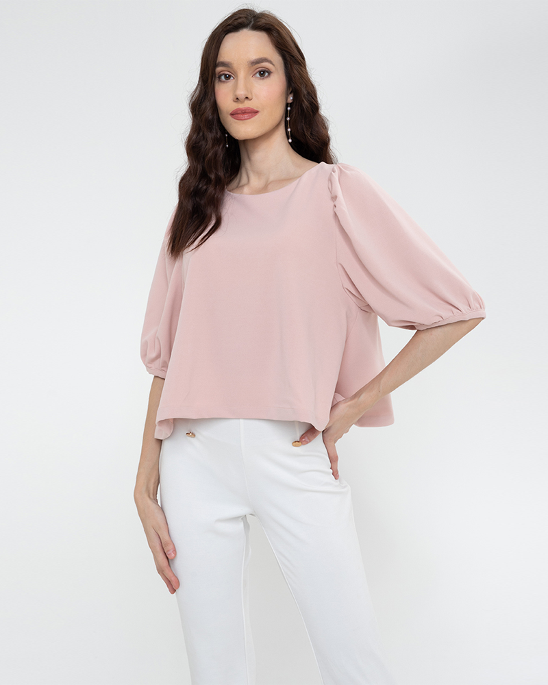 Lexi Puffed Sleeves Loose Top
