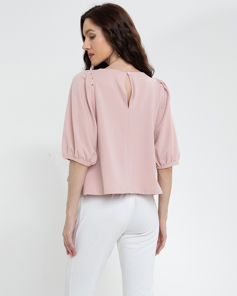 Lexi Puffed Sleeves Loose Top
