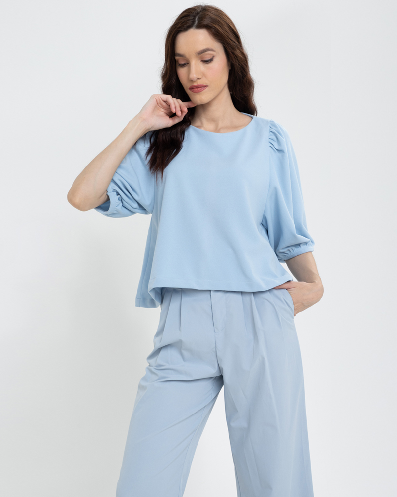 Lexi Puffed Sleeves Loose Top