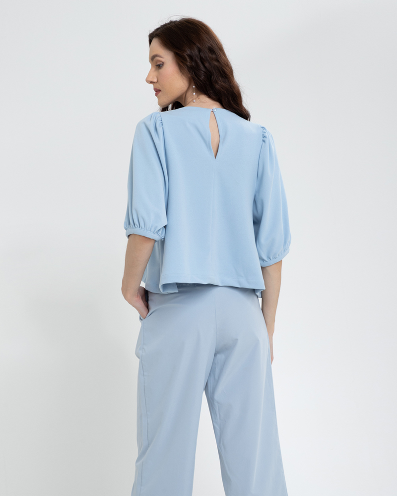 Lexi Puffed Sleeves Loose Top
