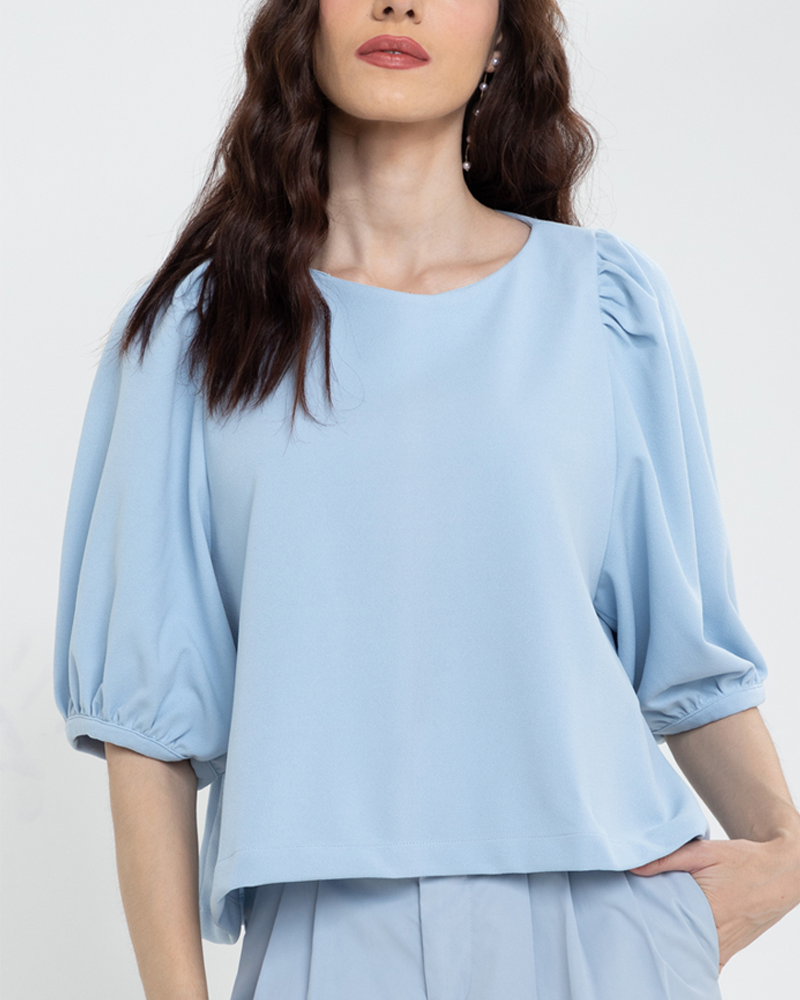 Lexi Puffed Sleeves Loose Top