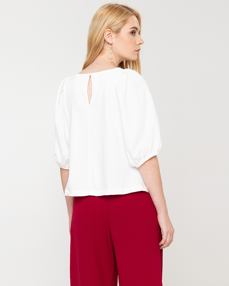 Lexi Puffed Sleeves Loose Top