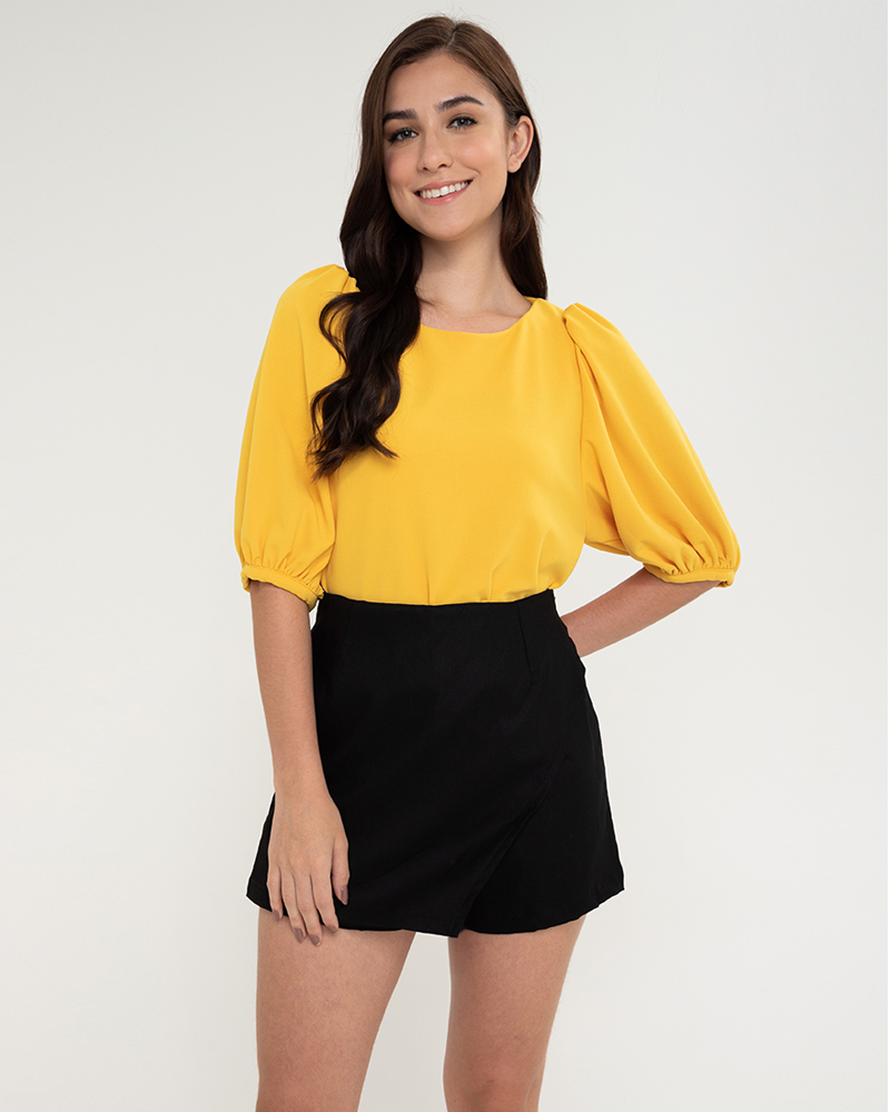 Lexi Puffed Sleeves Loose Top
