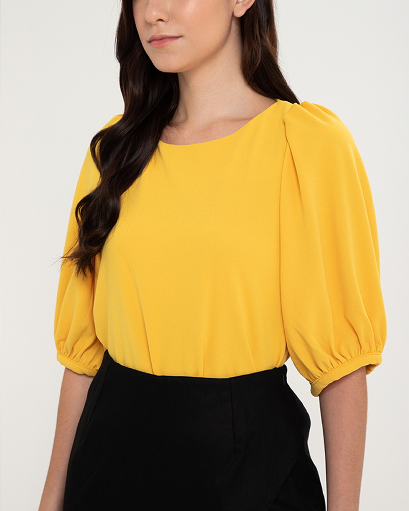 Lexi Puffed Sleeves Loose Top