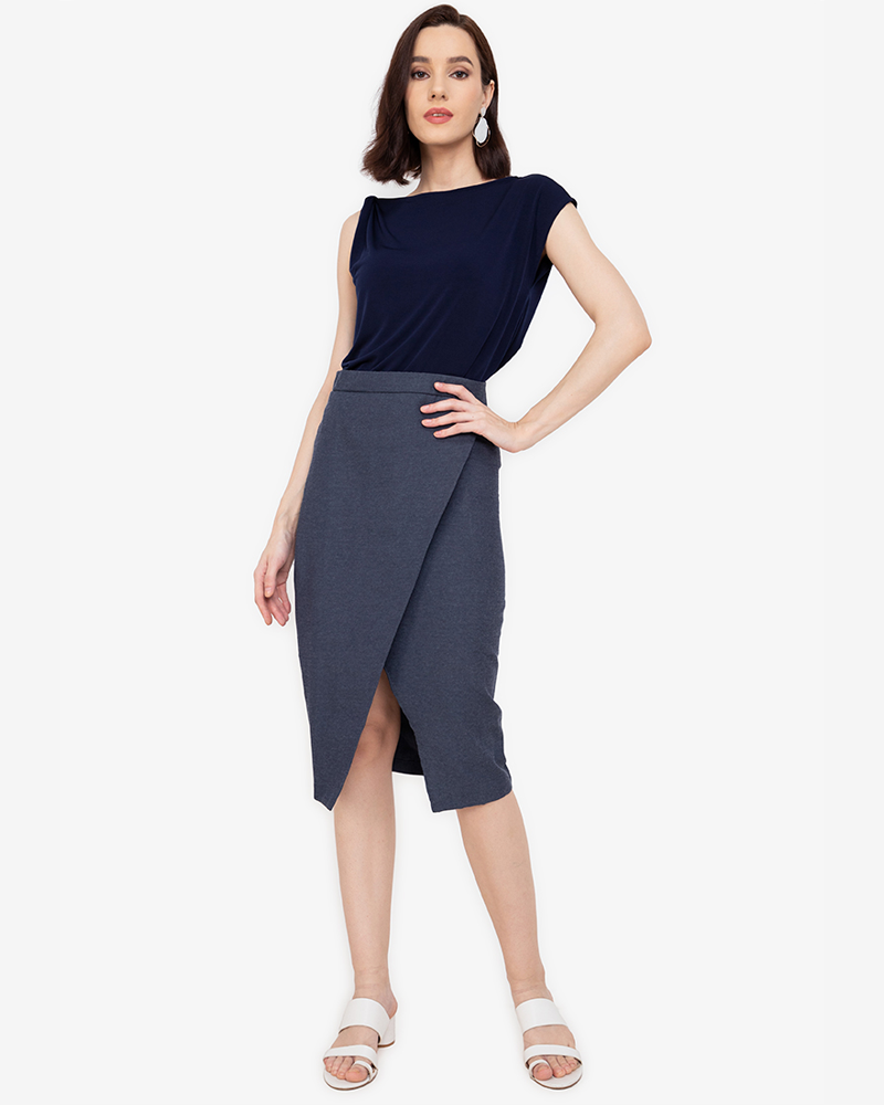 Livia Wrapped Pencil Skirt