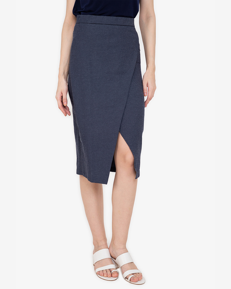 Livia Wrapped Pencil Skirt