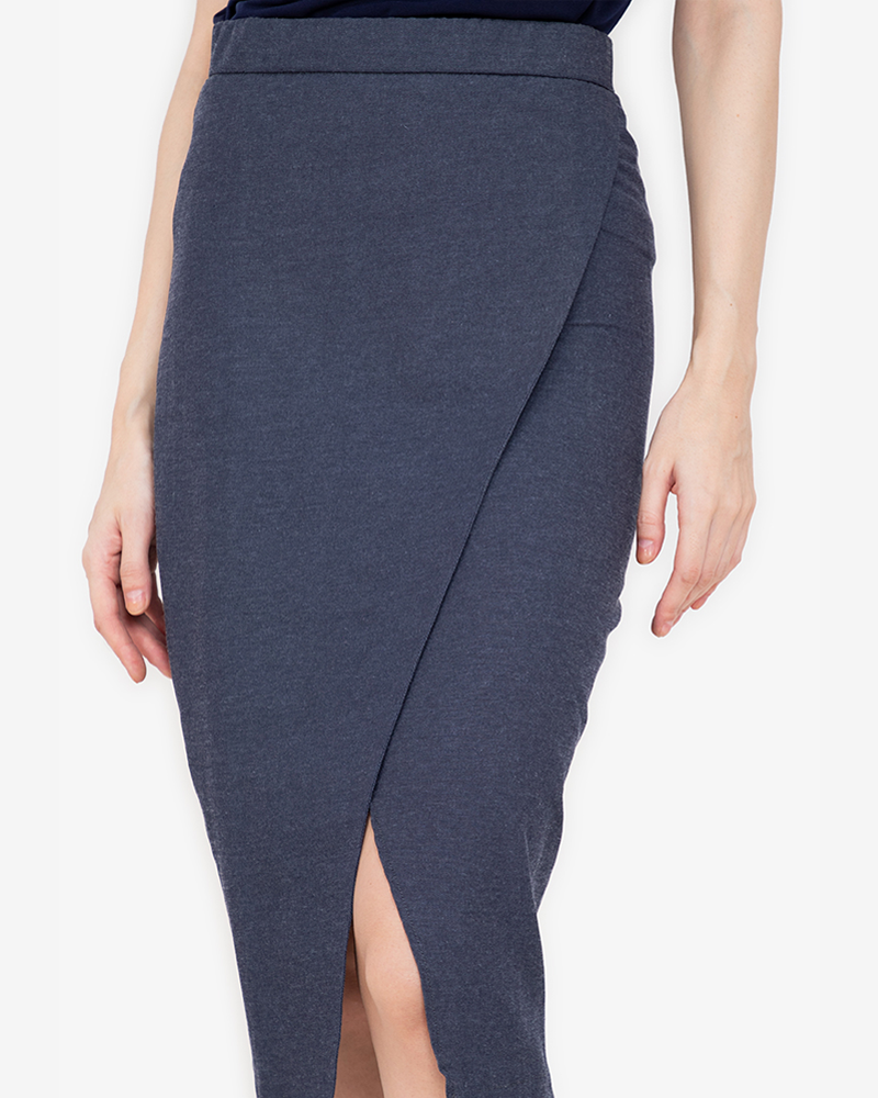Livia Wrapped Pencil Skirt