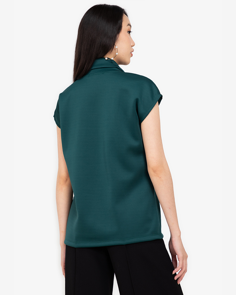 Lorica High Collared Sleeve Top