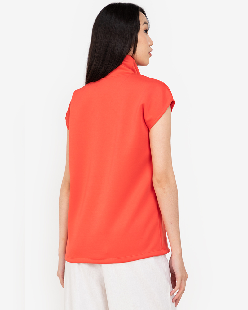 Lorica High Collared Sleeve Top