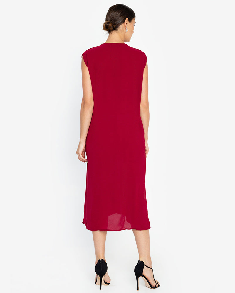 Lucinda Sleeveless V-Neck Midi Dress