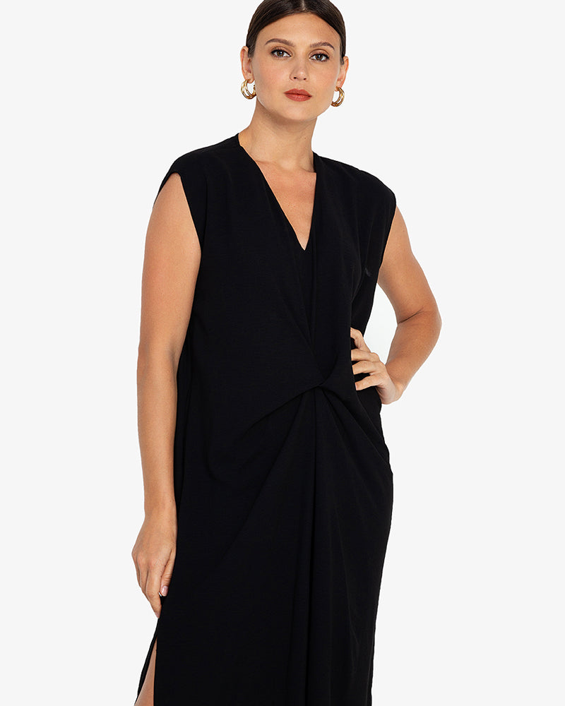 Lucinda Sleeveless V-Neck Midi Dress