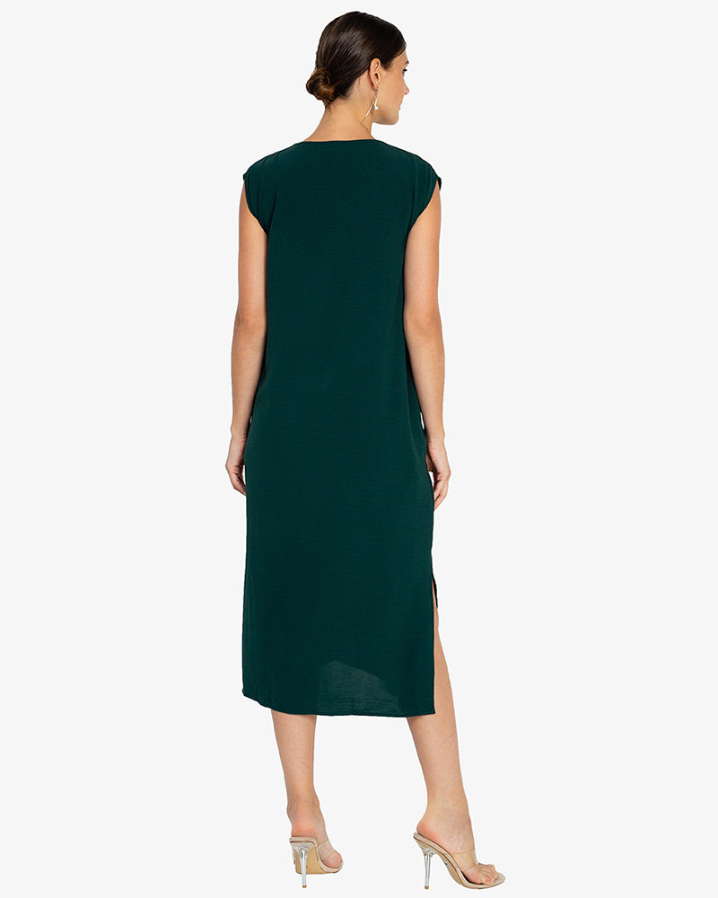 Lucinda Sleeveless V-Neck Midi Dress