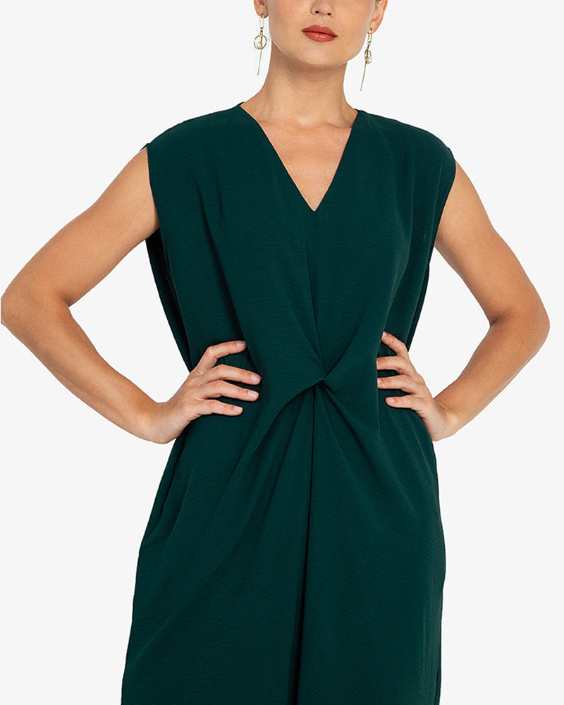 Lucinda Sleeveless V-Neck Midi Dress