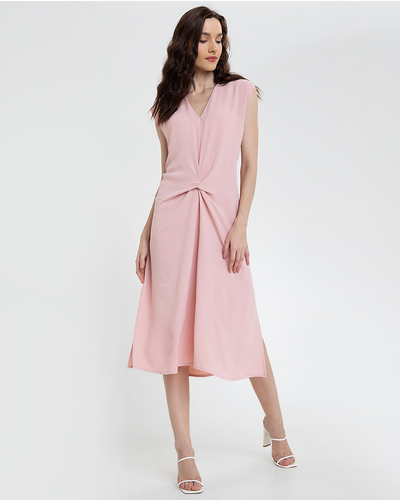 Lucinda Sleeveless V-Neck Midi Dress