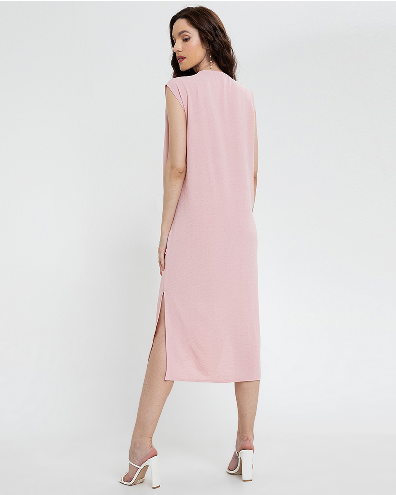 Lucinda Sleeveless V-Neck Midi Dress