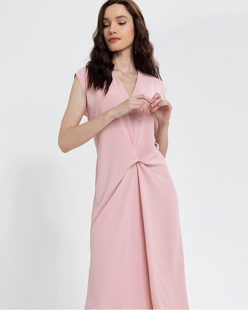 Lucinda Sleeveless V-Neck Midi Dress