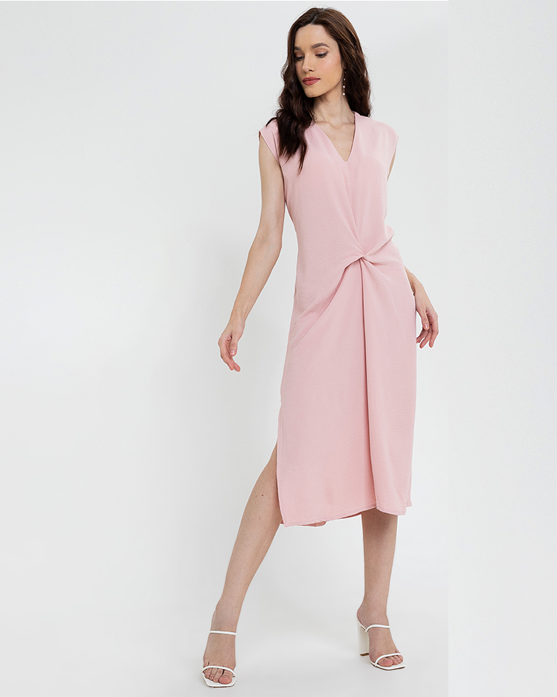 Lucinda Sleeveless V-Neck Midi Dress