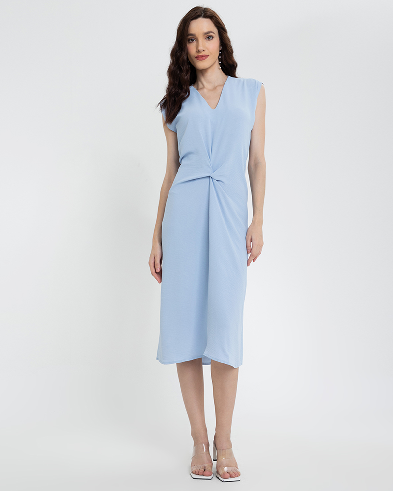 Lucinda Sleeveless V-Neck Midi Dress