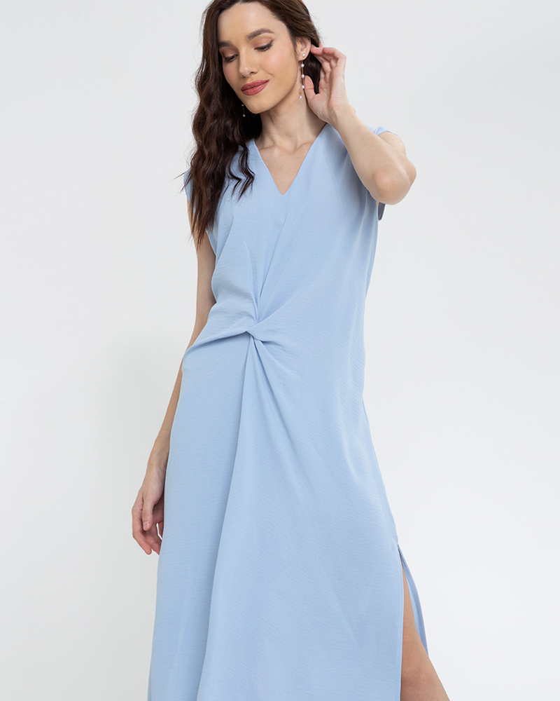 Lucinda Sleeveless V-Neck Midi Dress