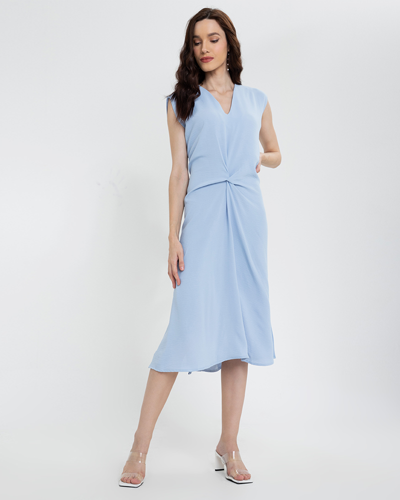 Lucinda Sleeveless V-Neck Midi Dress