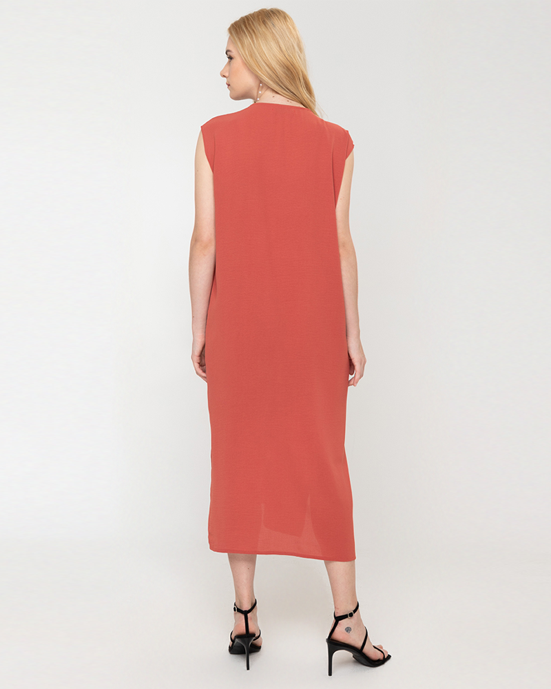 Lucinda Sleeveless V-Neck Midi Dress