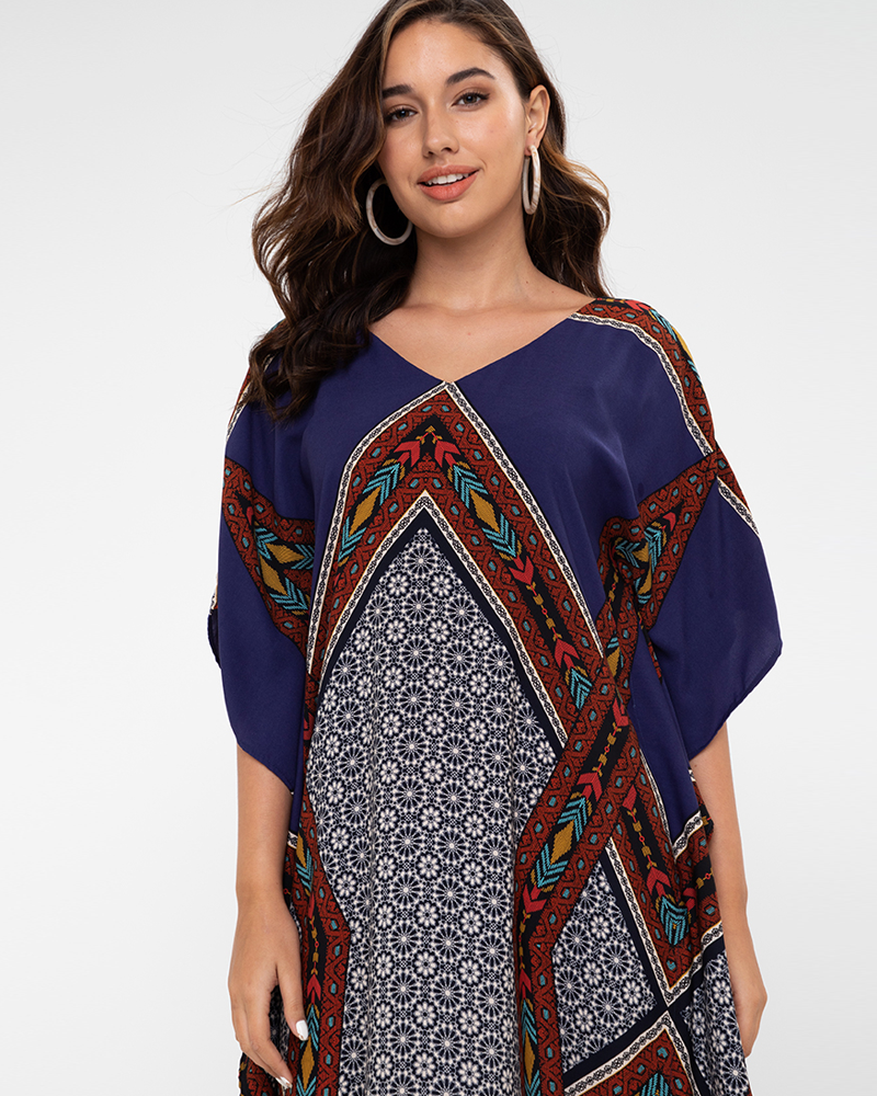 Malia Chiffon Kaftan Dress
