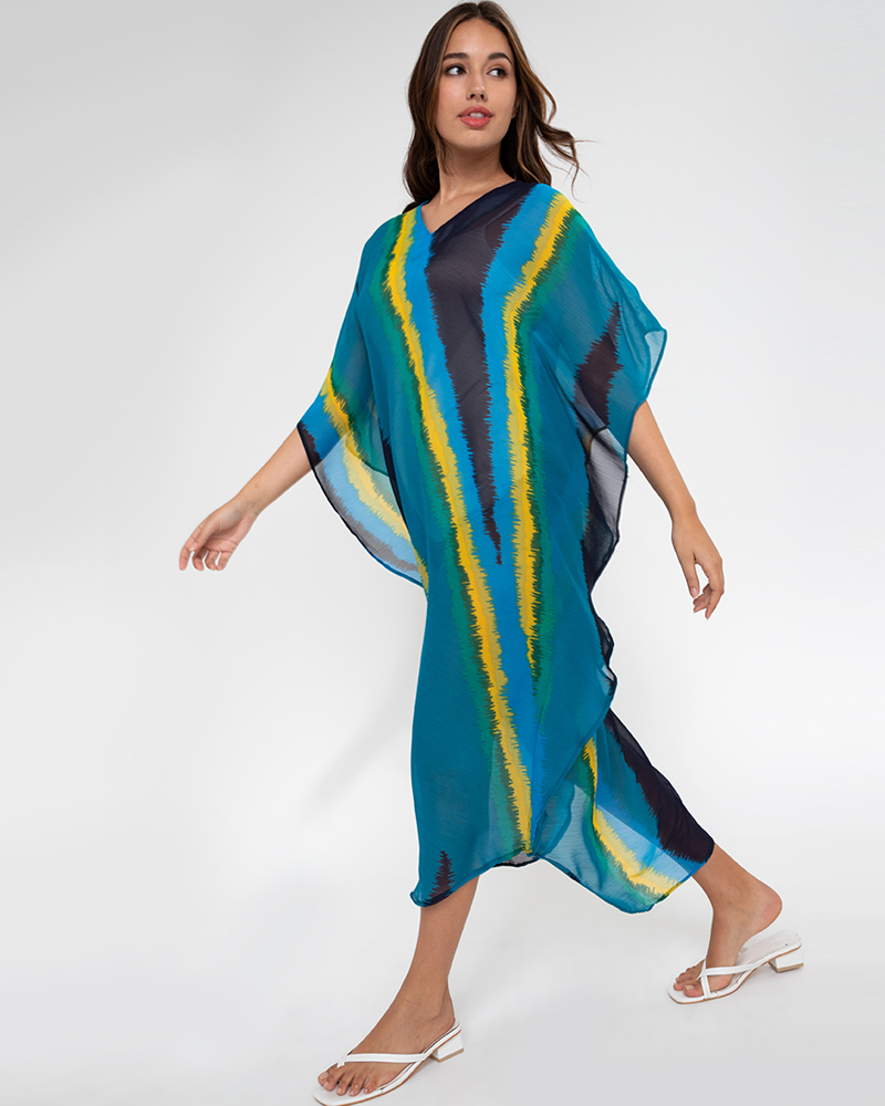 Malia Chiffon Kaftan Dress