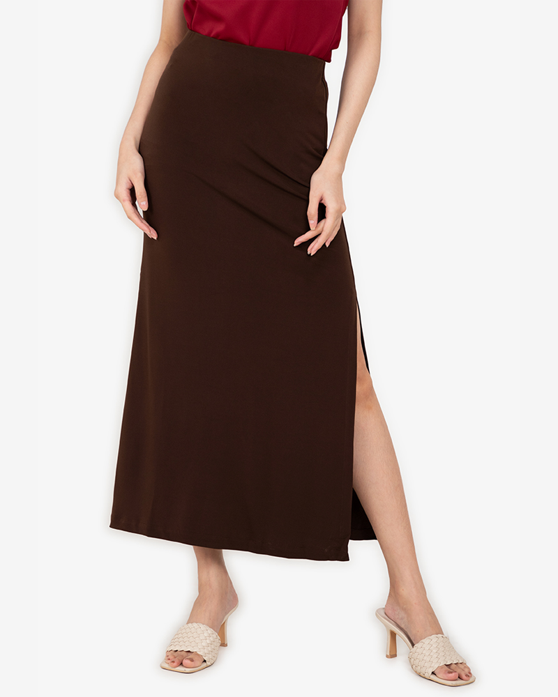 Nicola Side-Slit Maxi Skirt