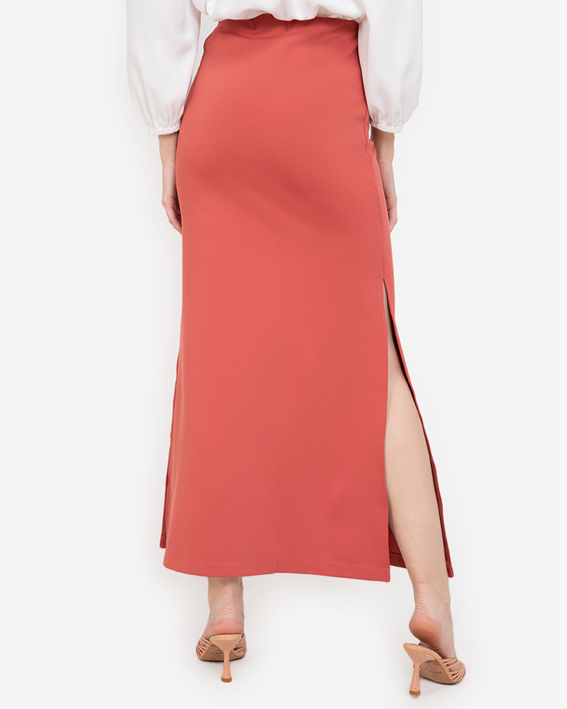 Nicola Side-Slit Maxi Skirt