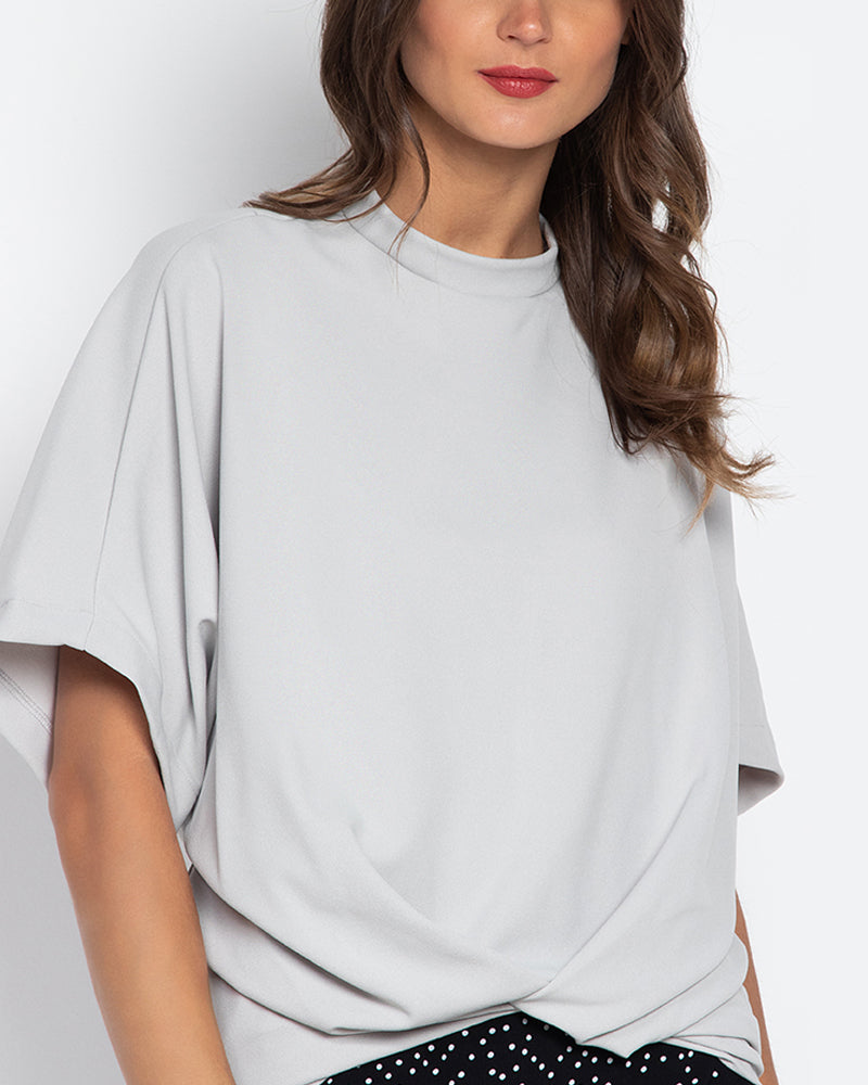 Oltman Short Sleeves Neocrepe Top