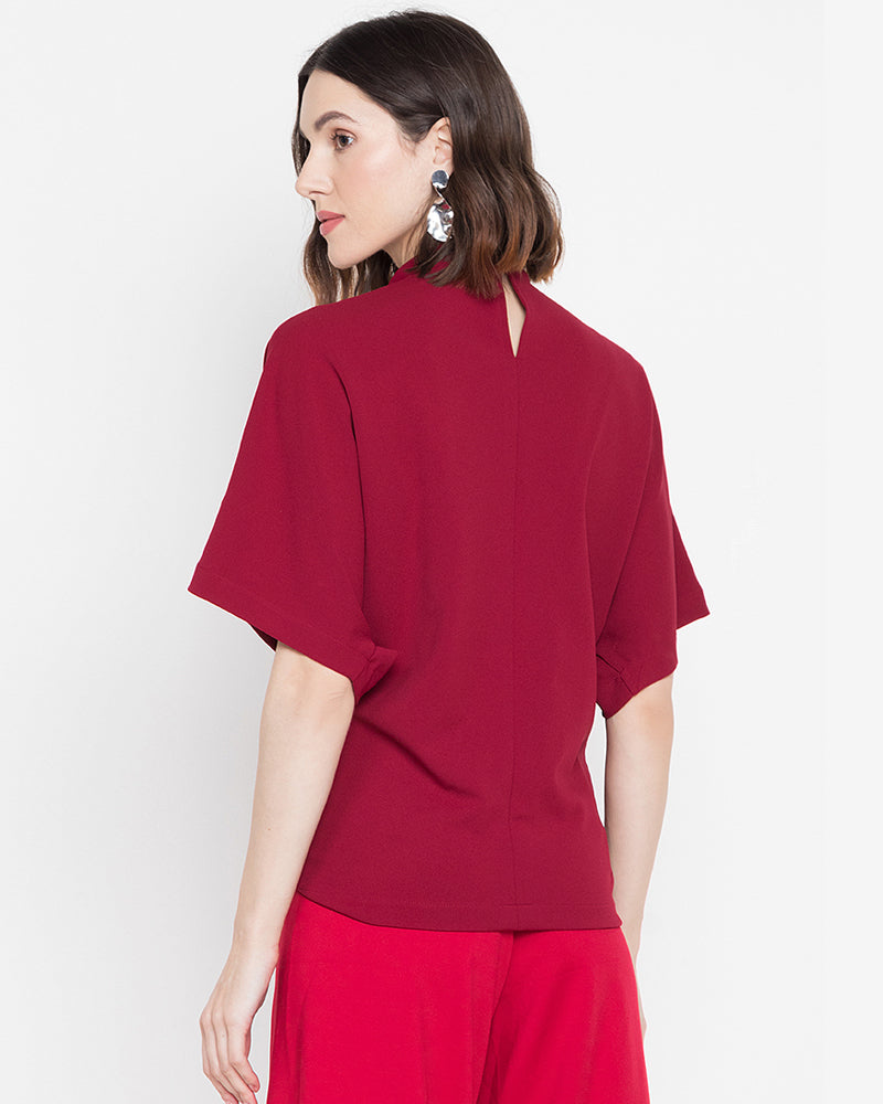 Oltman Short Sleeves Neocrepe Top