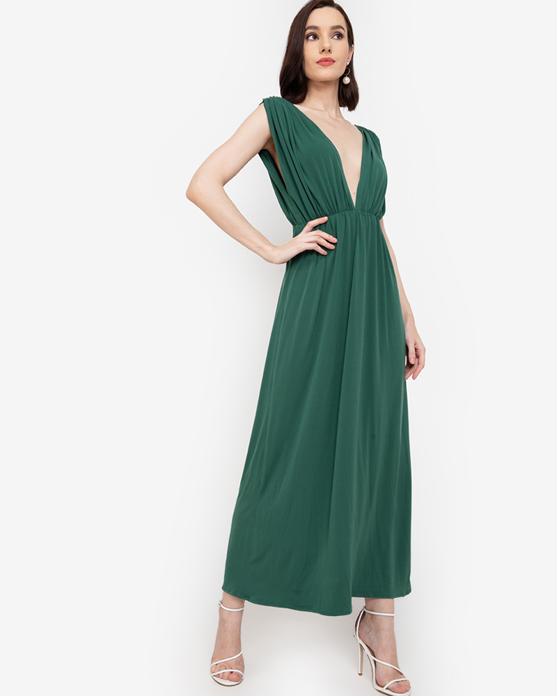 Osburn Deep V-Neck Reversible Maxi