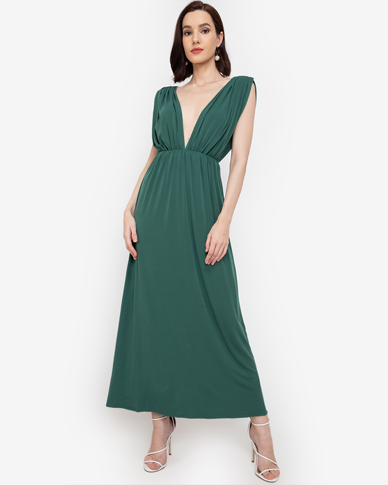 Osburn Deep V-Neck Reversible Maxi