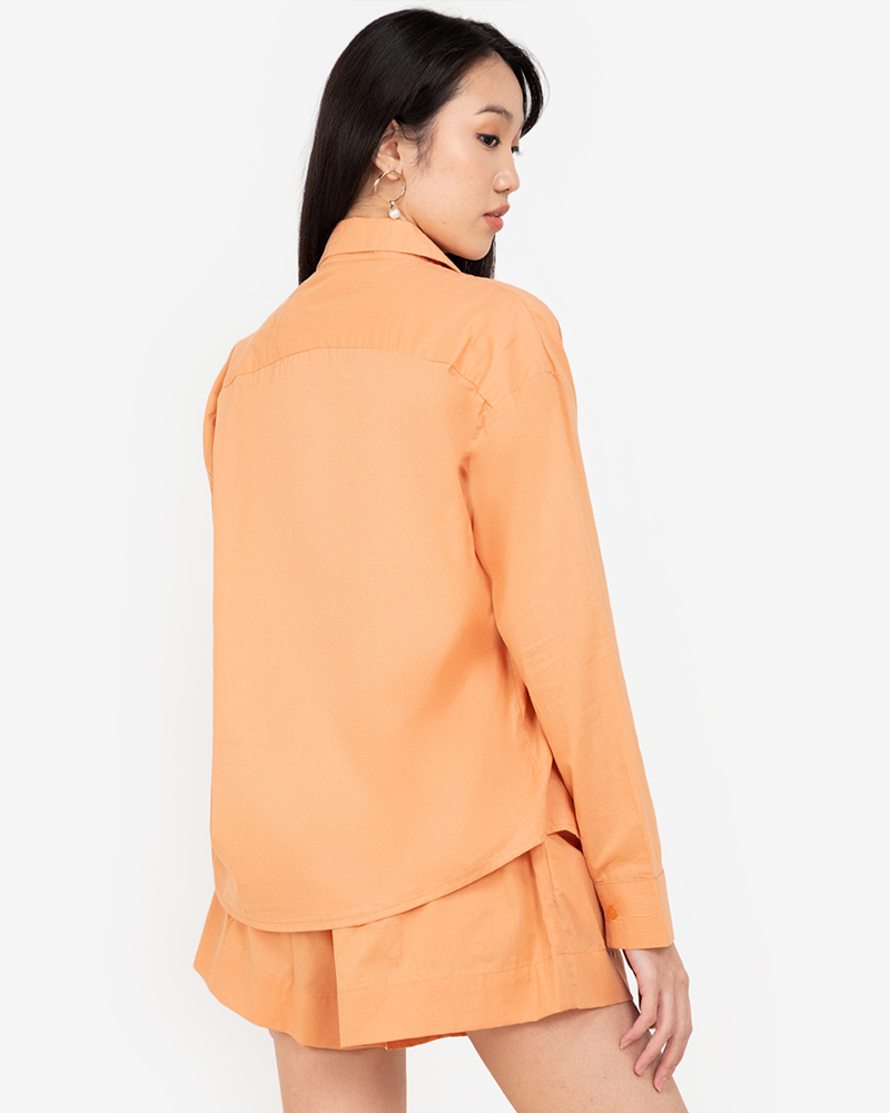 Parker Button-Down Long Sleeve Romper