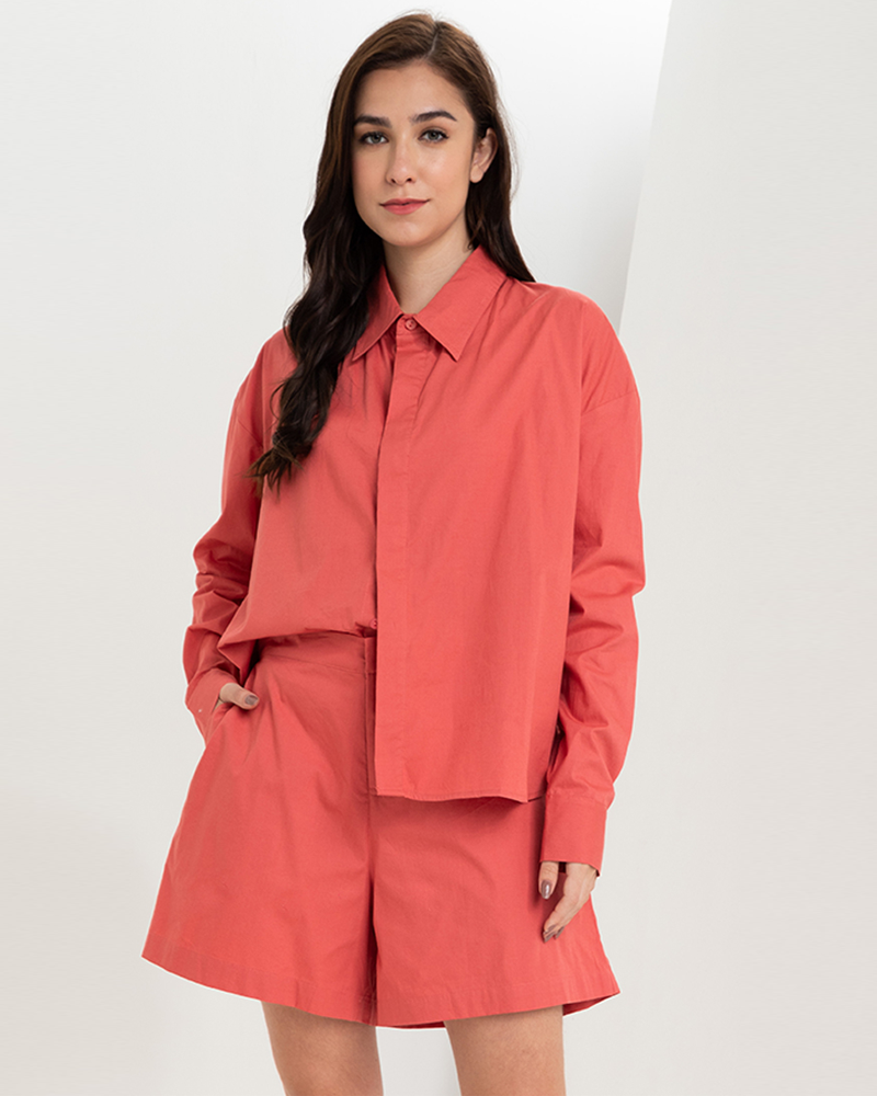 Parker Button-Down Long Sleeve Romper