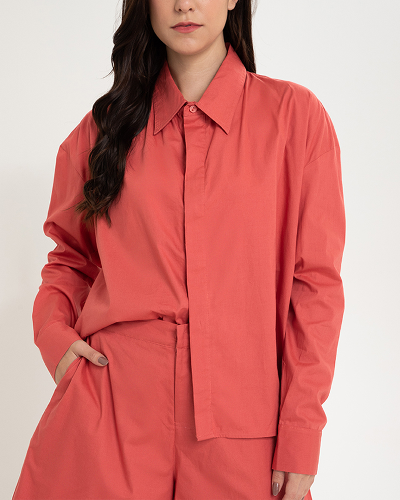 Parker Button-Down Long Sleeve Romper