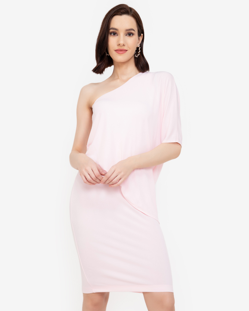 Paulette One-Shoulder Bodycon Dress