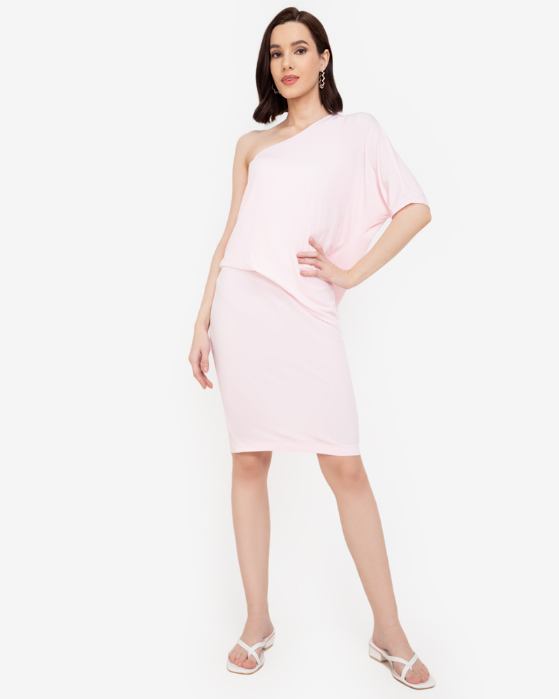Paulette One-Shoulder Bodycon Dress