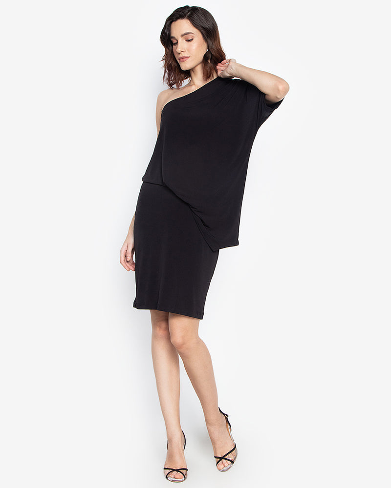 Paulette One-Shoulder Bodycon Dress