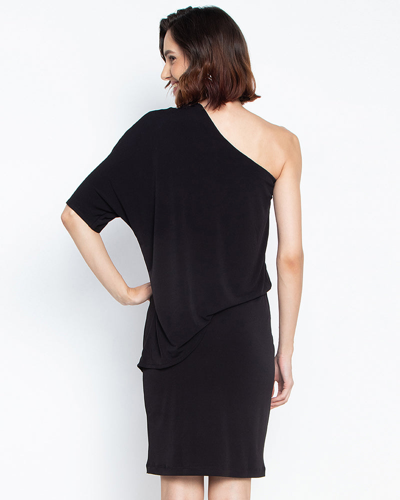 Paulette One-Shoulder Bodycon Dress