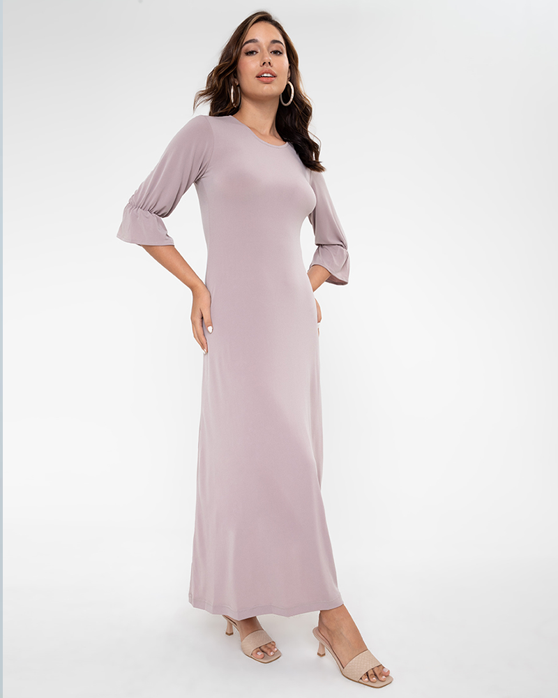 Rita Half Sleeve Flowy Maxi Dress