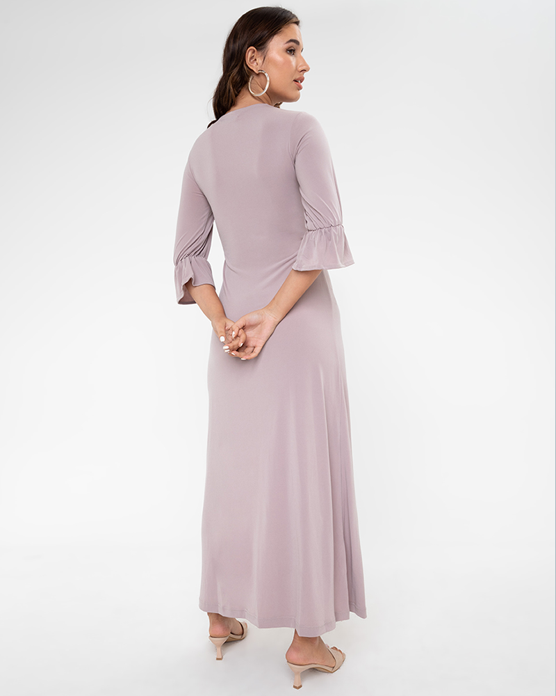 Rita Half Sleeve Flowy Maxi Dress