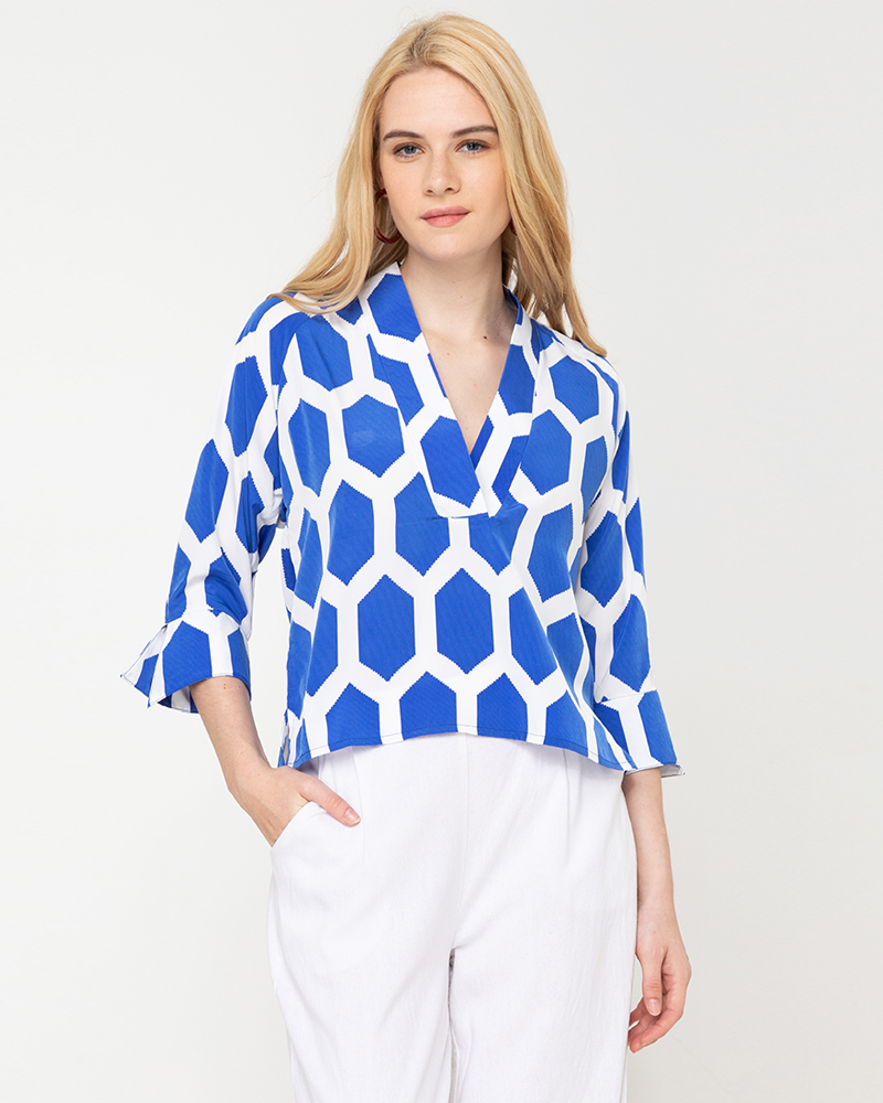 Ryleigh Flared-Sleeve Top