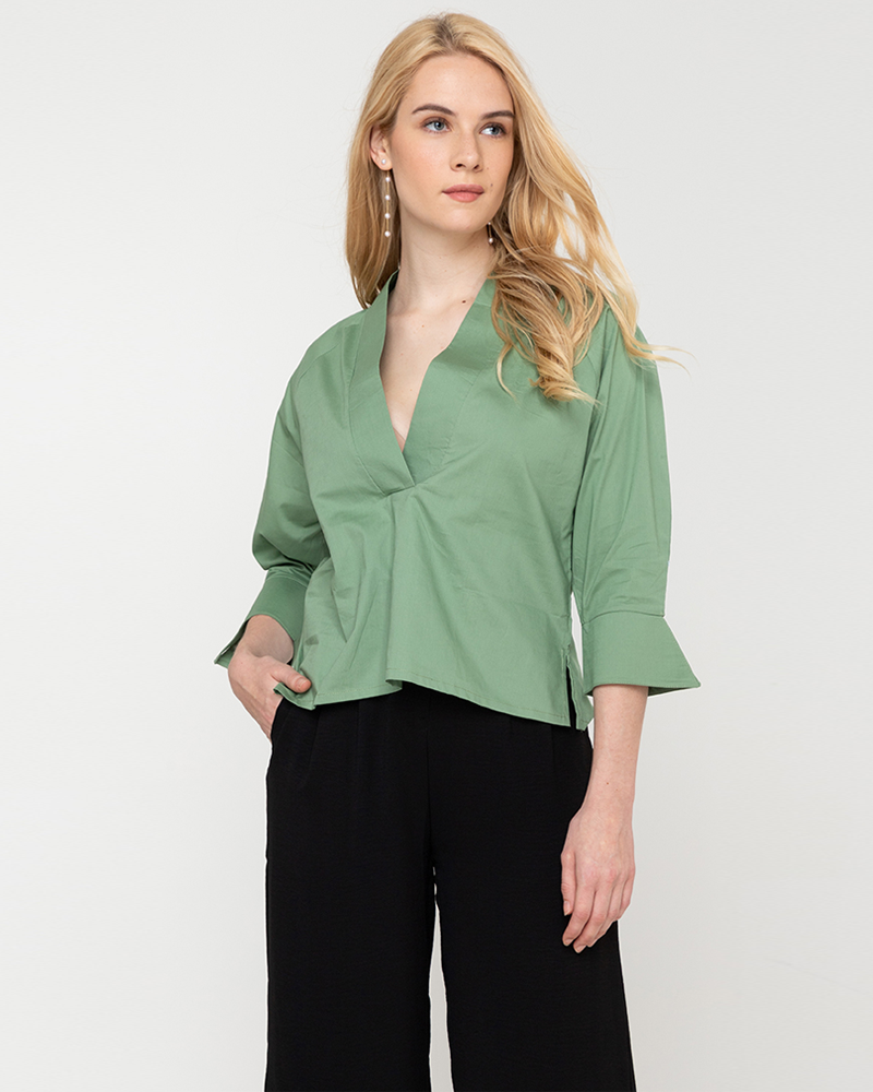 Ryleigh Flared-Sleeve Top