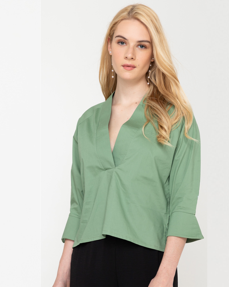 Ryleigh Flared-Sleeve Top