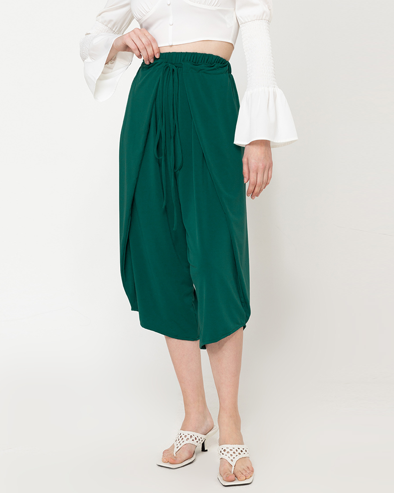 Sigrid Drawstring Waistband Jersey Culottes