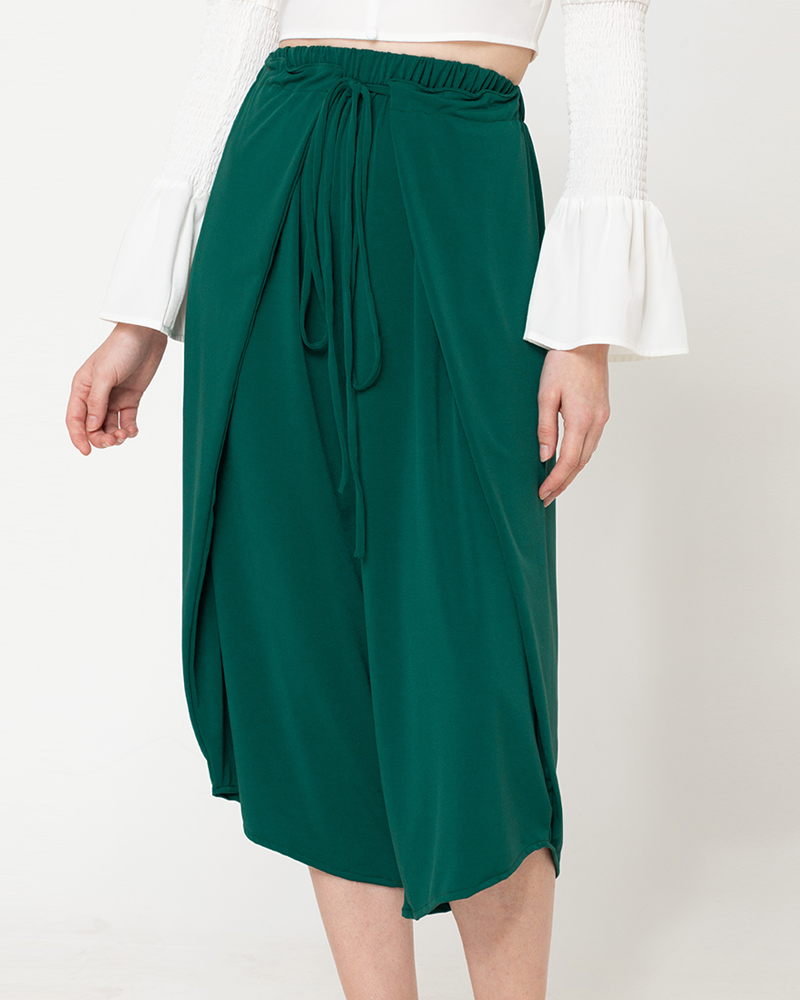 Sigrid Drawstring Waistband Jersey Culottes