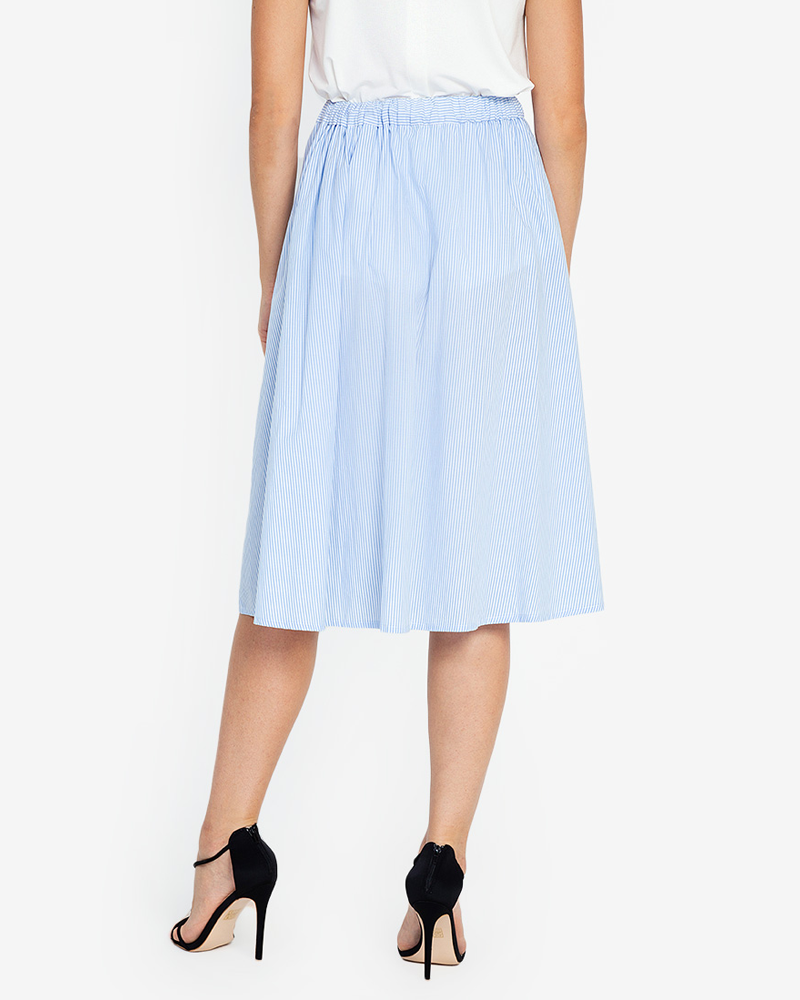 Skylar Pleated A-Line Skirt