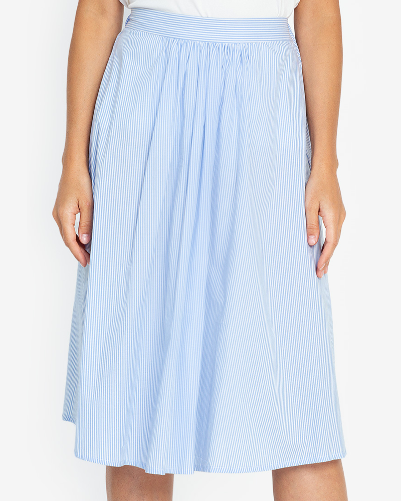 Skylar Pleated A-Line Skirt