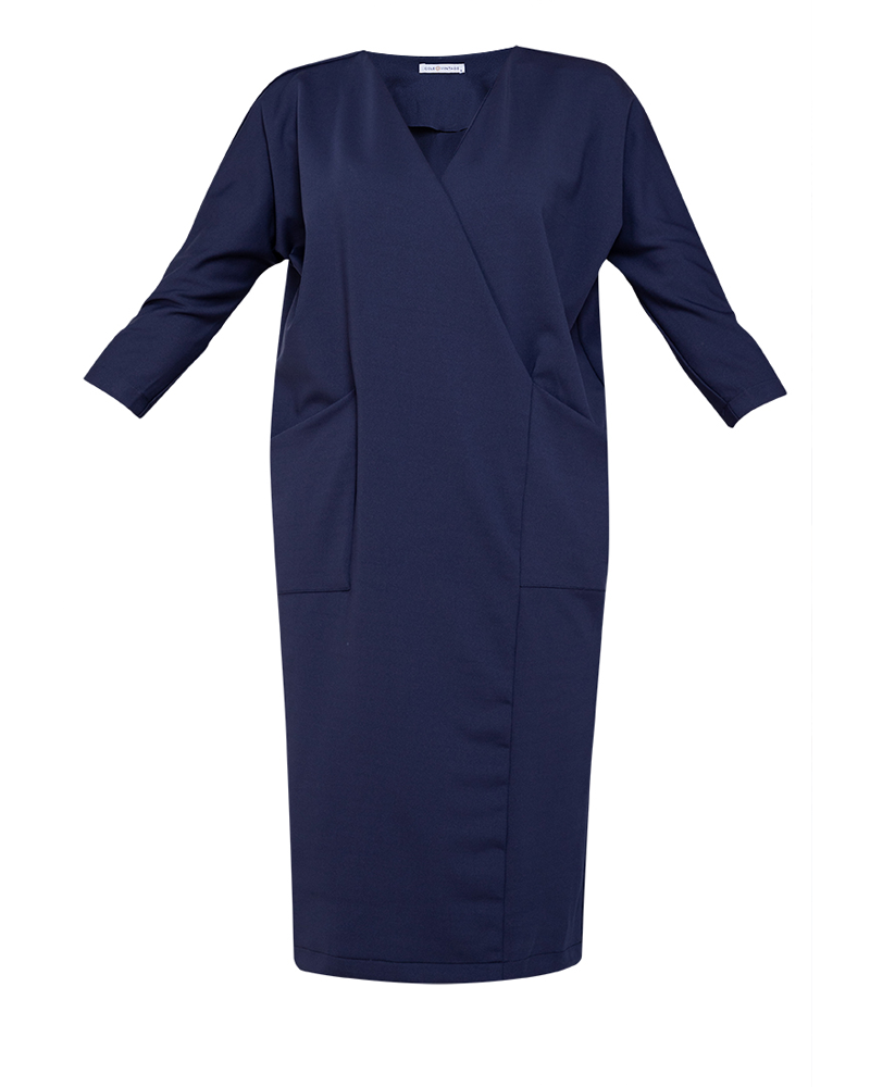 Zelda Short Surplice Sheath Dress